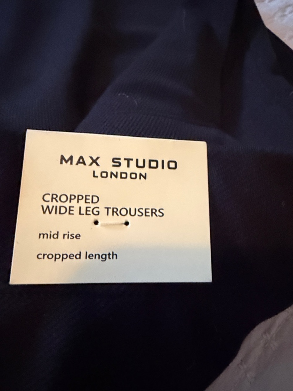 NWT Max Studio London 2 Pc Set Cropped Wide Leg Pants-Top XS ❤️ Stylish & Simple - Picture 6 of 8